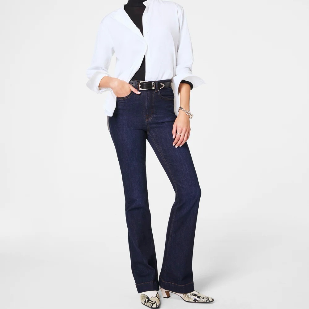 Spanx High Waist Denim Flare Jeans